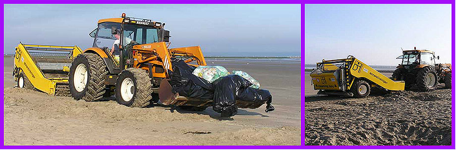 reinigen van het strand